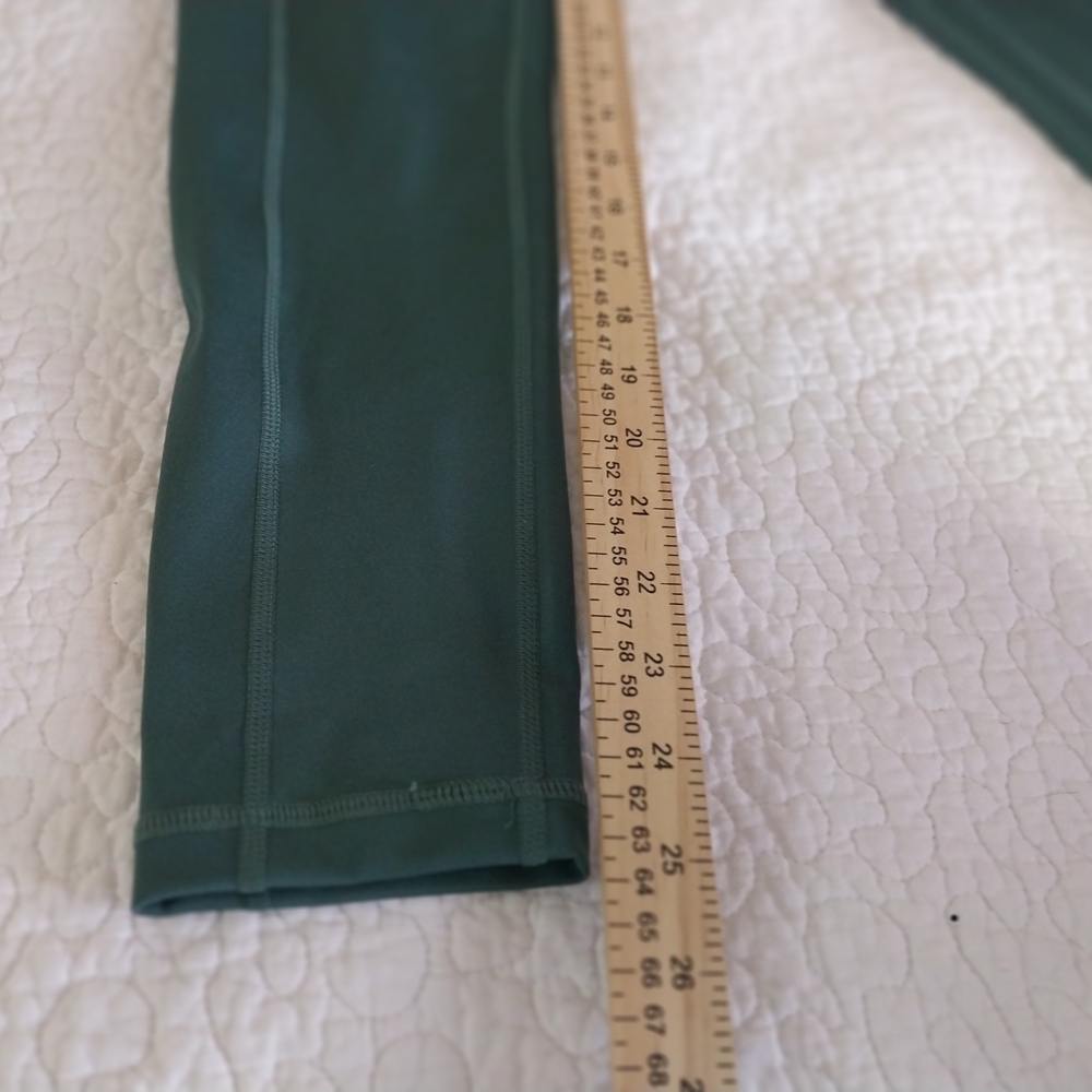 Stylish Teal High-Waisted Leggings Pockets In Side Size Small . - Picture 8 of 11